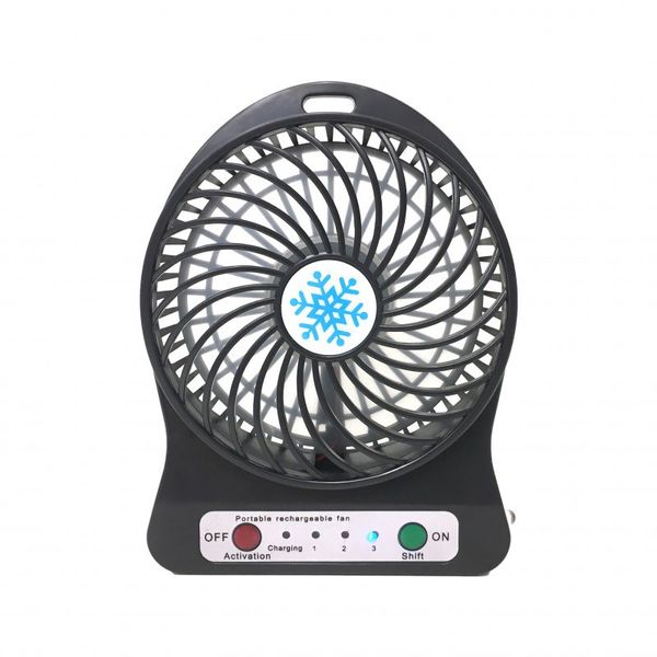 Портативний USB мінівентилятор з акумулятором Portable Mini Fan (настільний) 1432234687 фото